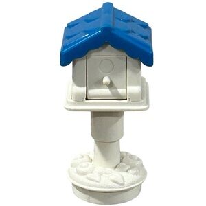 Vintage Fisher Price Little People Mailbox With Blue Bird